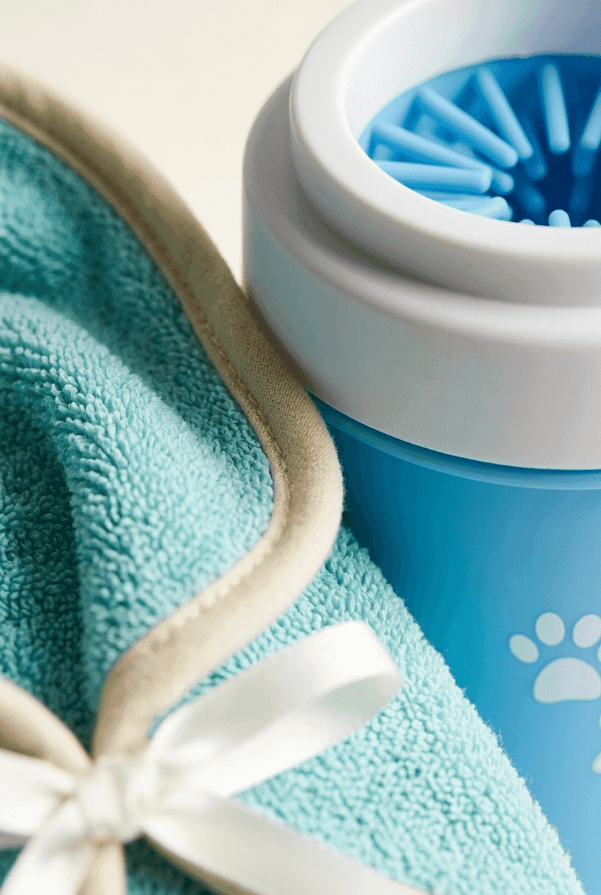 Close-up — textures microfibre et silicone